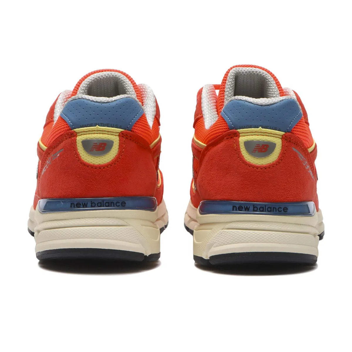 New Balance 990v4 MiUSA Urgent Red Maize - 4