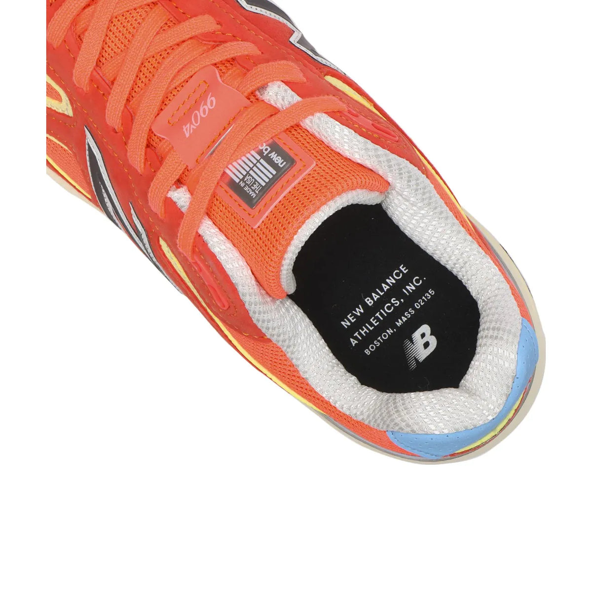 New Balance 990v4 MiUSA Urgent Red Maize - 7