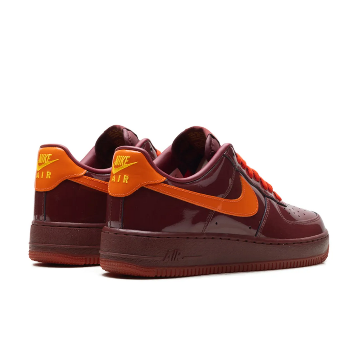 Nike Air Force 1 Low Patent Leather Dark Team Red Safety Orange - 3