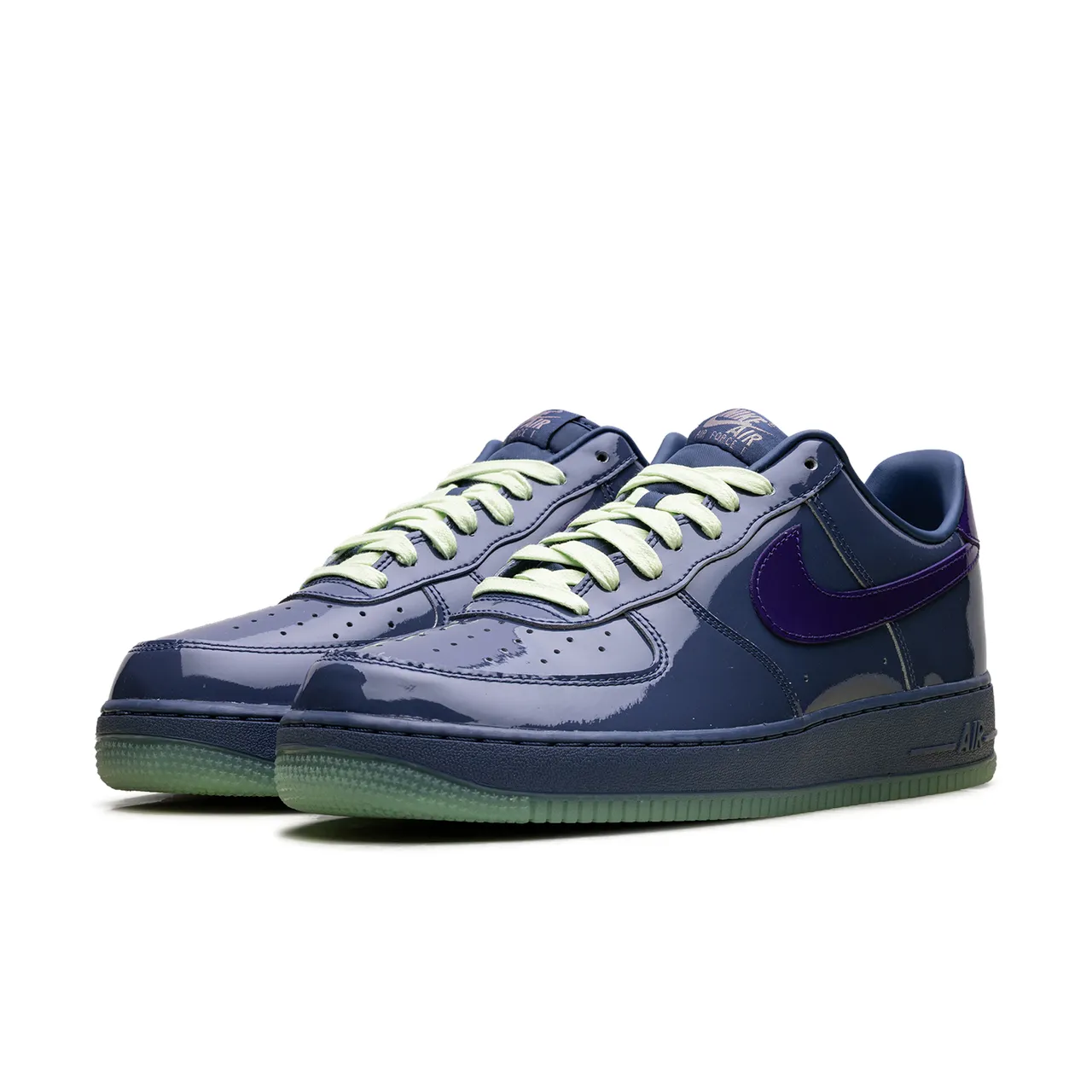 Nike Air Force 1 Low Patent Leather Mystic Navy Grape Ice - 2