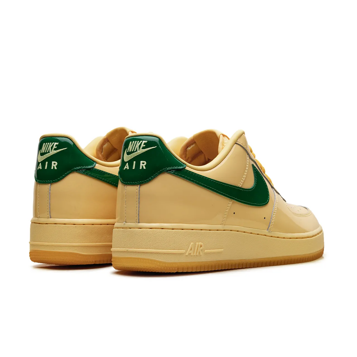 Nike Air Force 1 Low Patent Leather Topaz Gold Pine Green - 3
