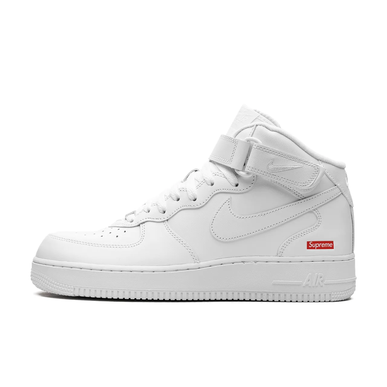 Nike Air Force 1 Mid Supreme White - 1