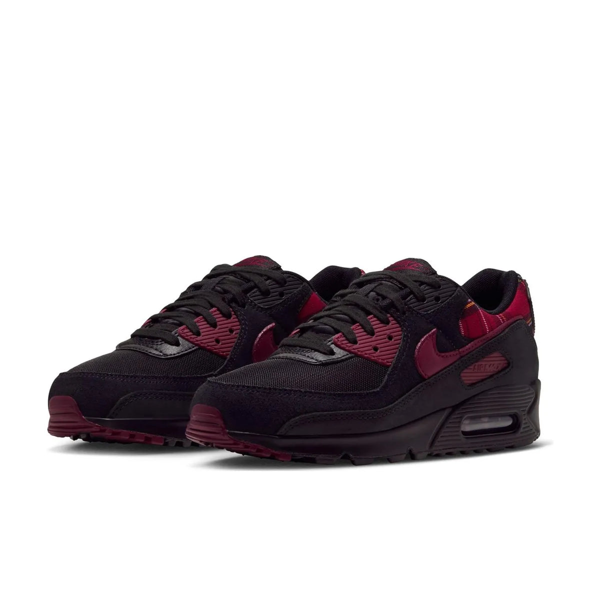 Nike Air Max 90 Black Tough Red Plaid - 2