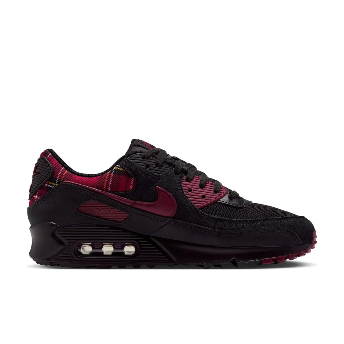 Nike Air Max 90 Black Tough Red Plaid - 5