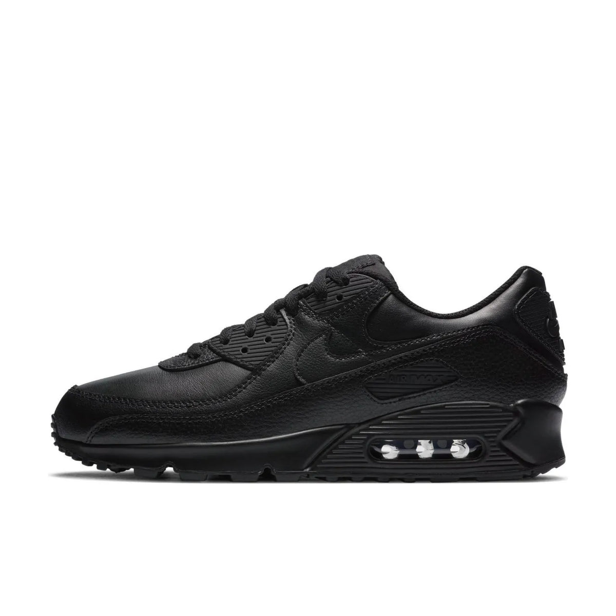 Nike Air Max 90 Leather Triple Black - 1