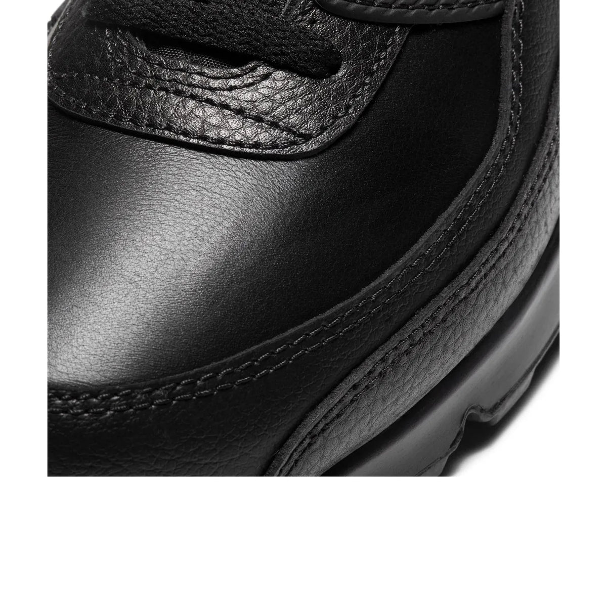 Nike Air Max 90 Leather Triple Black - 7