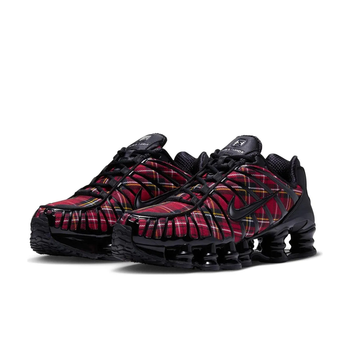 Nike Shox TL Black Tough Red Plaid - 2