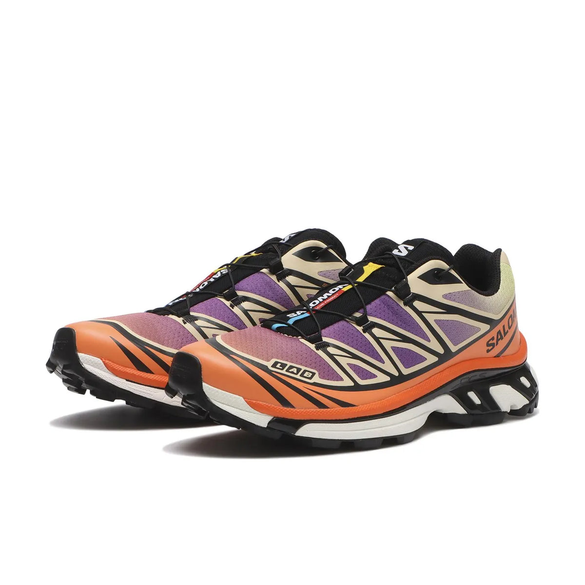 Salomon XT-6 Black Almond Dragon Fire - 2