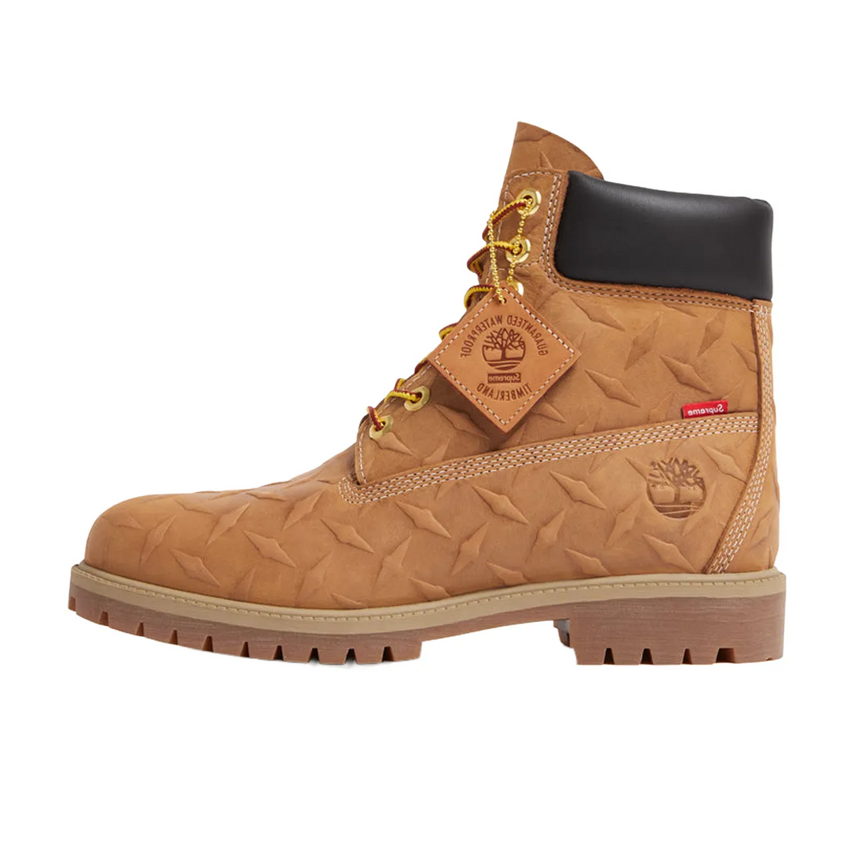 Timberland 6" Premium Waterproof Boot Supreme Diamond Plate Wheat - 1