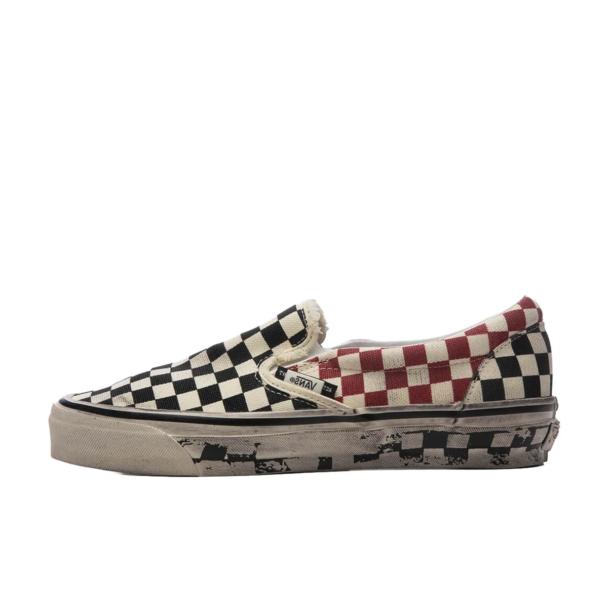 Vans LX Classic Slip-On 98 Act of Disagreement Black Checkerboard - 1